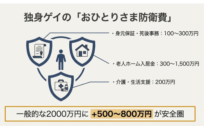 ゲイの老後資金はいくら必要